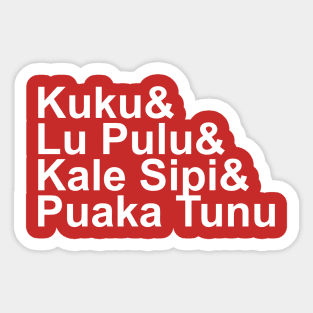 Tongan Food Sticker